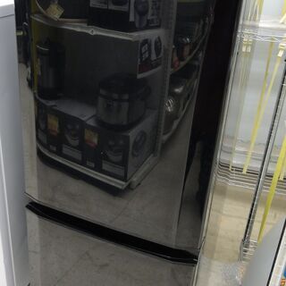 MITSUBISHI/三菱 2ドア冷蔵庫 146L MR-P15A-B 2017年製 ブラック