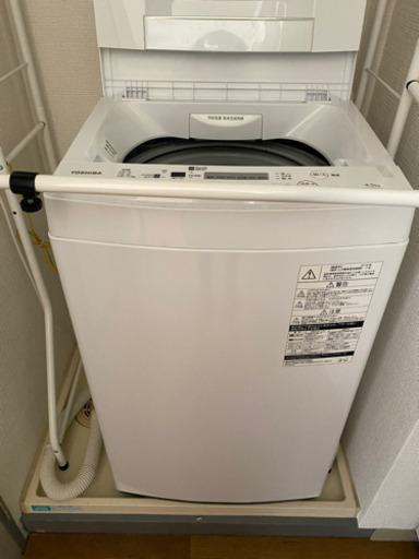 （値下げしました）洗濯機 TOSHIBA 4.５Ｌ １年使用