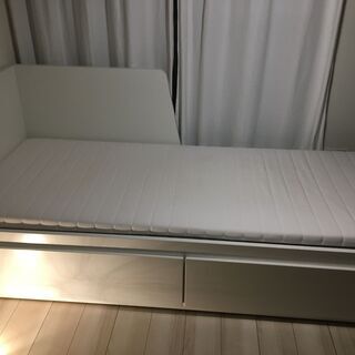 IKEA ソファベッド ホワイト 80 x 200