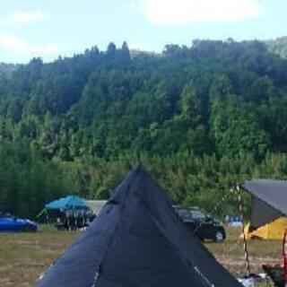 【お取引予定者様決まりました】dod ワンポールテント5人用(グランドシート付)いつかのタープ　どちらも２回使用 お取引予定者様決まりました】dod ワンポールテント5人用(グランド