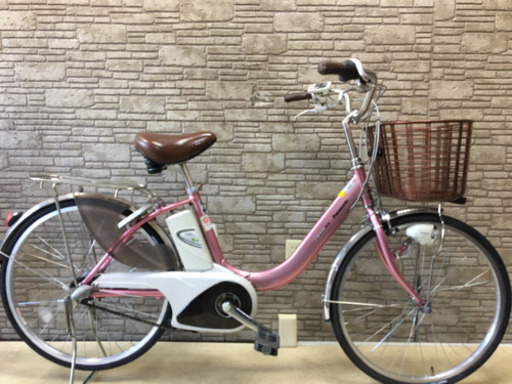 東京23区配達無料　新基準 Panasonic パナソニック ビビNX 8Ah リチウム 電動自転車☆中古☆パナ24インチ