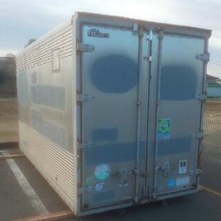 【値下げしました】【旭市】【採光窓付き】【換気口3ヵ所付き】【3t車でも配送可】アルミコンテナ 長さ約420cm×幅188cm×高さ235cmくらい 配送可  No.B-3 値下げしました】【旭市】【採光窓付き】【換気口3ヵ所付き】【3t車でも