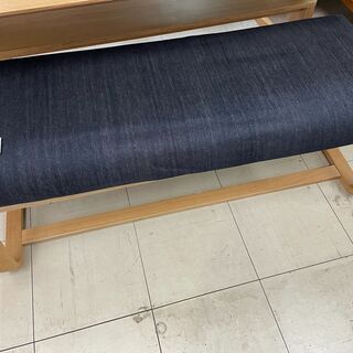無印良品 リビングでもダイニングでもつかえるベンチ インディゴ 参考