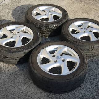 プジョー 206 純正 アルミホイール 6Jx15 + DUNLOP LEMANS 195/55R15 4本セット