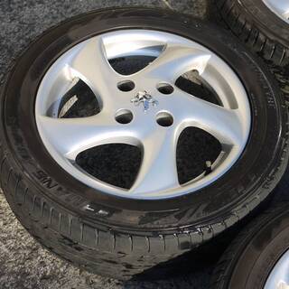 プジョー 206 純正 アルミホイール 6Jx15 + DUNLOP LEMANS 195/55R15 4本セット
