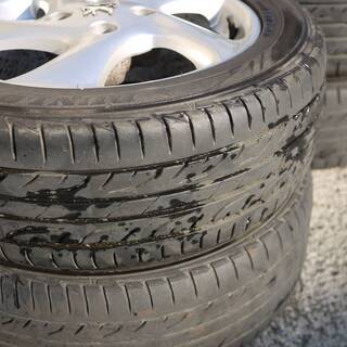 プジョー 206 純正 アルミホイール 6Jx15 + DUNLOP LEMANS 195/55R15 4本セット