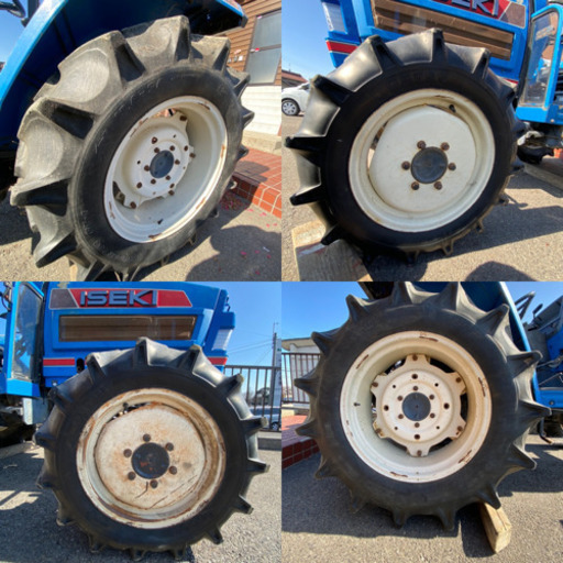 イセキトラクターとタカキタ牧草 イセキトラクターとタカキタ牧草