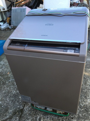 中古品　BW-D10XTV形　日立電気洗濯乾燥機　2014年製　10kg