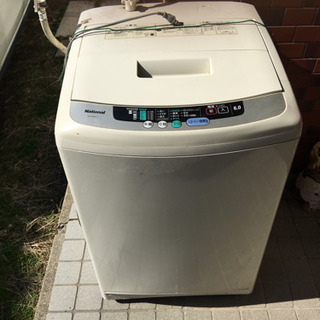 0円！ナショナル　洗濯機　6.0キロ　動作確認済み！