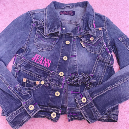 子供服 Roni 子供lサイズ ジージャン ジャケット ジーンズ デニム Cherie 中津のキッズ用品 子供服 の中古あげます 譲ります ジモティーで不用品の処分