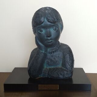 ざいます ヤフオク! 植木 力（つとむ） 作 「母子像」 - 一陽会 をいただき