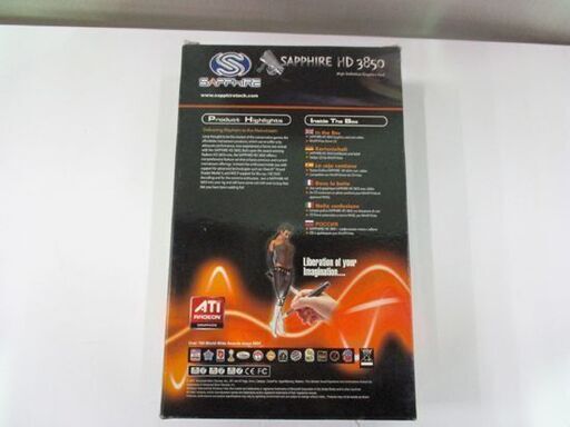 ビデオカード SAPPHIRE RADEON HD 3850 512MB GDDR3 AGP 札幌市東区 新