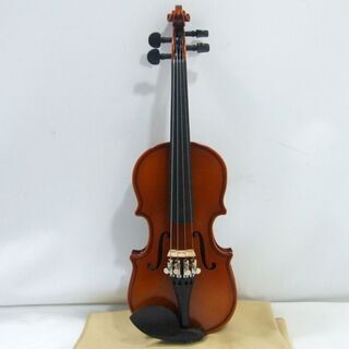 メンテ済み 超希少 ノーブランド 幼児用 1/32 バイオリン 裏板1枚 杢材 ガルネリタイプ顎あて 黒檀材の本格仕様 ほぼ未使用 状態良いです。2歳～3歳児でこれから始めようかとお考えの方！！ 全国発送対応　ほぼ未使用 中古バイオリン 愛知県清須市より 管理（カ）8057 メンテ済み 超希少 ノーブランド 幼児用 1/32 バイオリン 裏板1枚 杢材