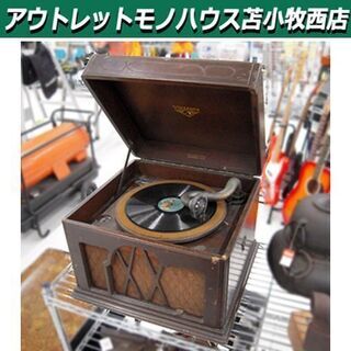 ビクター 蓄音機 卓上蓄音機 大正/昭和レトロ 動作未確認 オブジェ J1