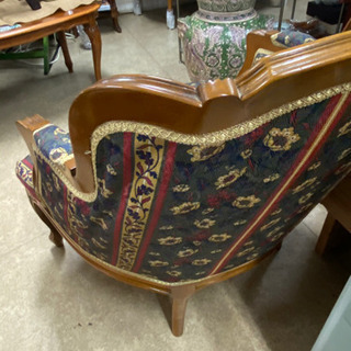 アンティーク2人掛けソファ、1人掛けソファ2脚