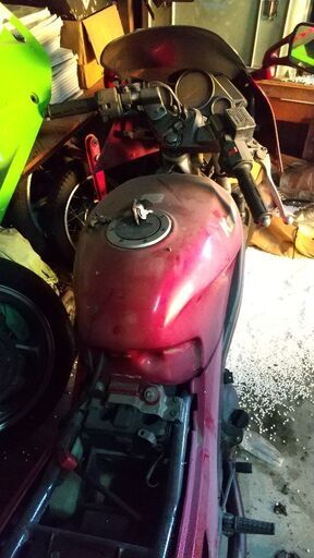 カワサキZZR250　部品取り　赤