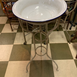 昭和レトロ 昭和のアイテム 手洗い器とスタンドセット