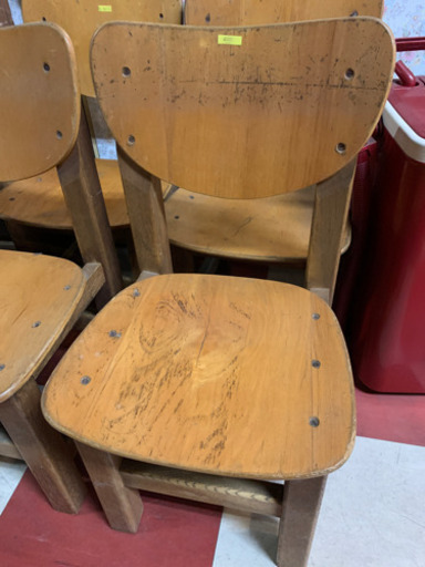 昭和レトロ　昭和のアイテム　園児用　木製椅子