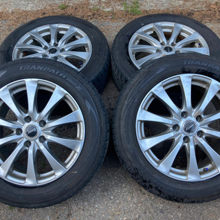 17inc 社外フィン 215/60R17 6〜8分山ラジアルタイヤ付き… 17inc 社外フィン 215/60R17 6〜8分山ラジアルタイヤ付き…