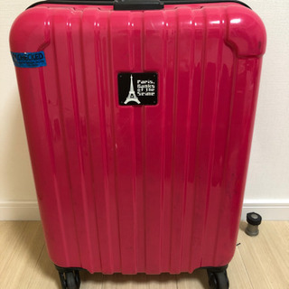 旅行用　スーツケース　機内持ち込みサイズ　中古品　ピンク
