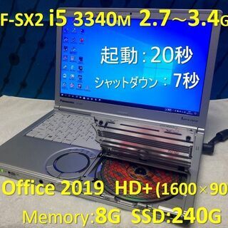 【商談中】Let’s note CF-SX2 i5 2.7～3....