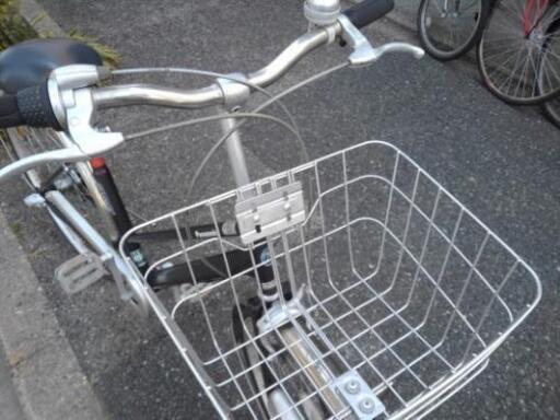 中古自転車１３４１　前後タイヤ新品！　パナソニック　２７インチ　３段ギヤ　オートライト 中古自転車1341 前後タイヤ新品！ パナソニック 27インチ 3段