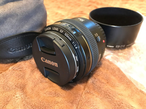 美品】Canon 単焦点レンズ EF50mm F1.4 USM フルサイズ対応