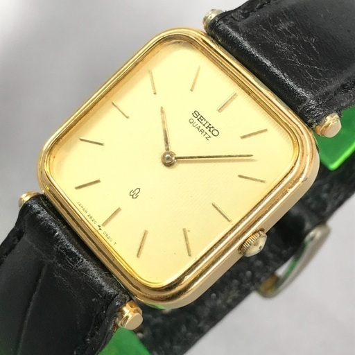 SEIKOセイコー メンズクォーツ ゴールドスクエアフェイス2針モデル 1969年 第二（亀戸）精工舎製造