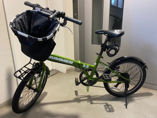 折りたたみ自転車 ☆付属品多数あり、期間限定 HUMMER ハマー 折り畳み 