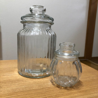 パッキン付きガラス瓶 2個セット 