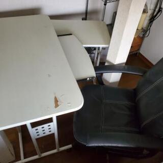 パソコンデスク、椅子セット