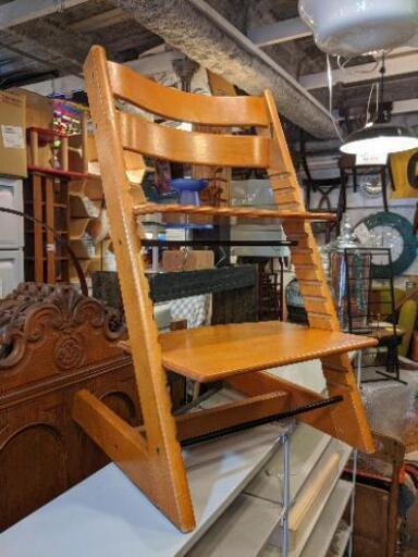 【売約済み】STOKKE　ストッケ　トリップトラップ　ナチュラル　ブナ材　無垢　ベビーチェア　キッズチェア　ダイニングチェア　子供