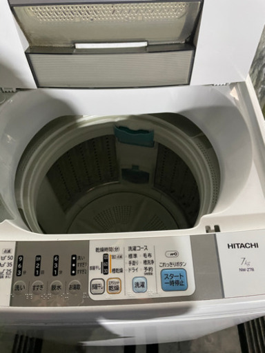 k0207-9 日立　HITACHI 洗濯機　NW-Z78  2015年　7kg