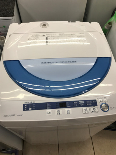 SHARP シャープ ES-GE55P 2015年製 5.5kg 洗濯機