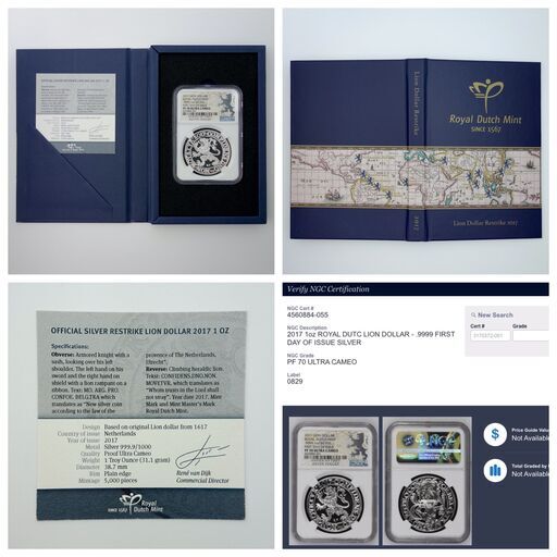 希少な初日発行 NGC PF70UC コレクターケース・証明書付】2017年