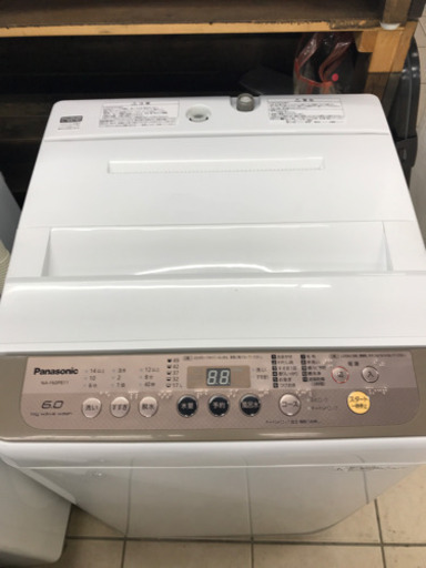 Panasonic NA-F60PB11 2017年製 6kg 洗濯機