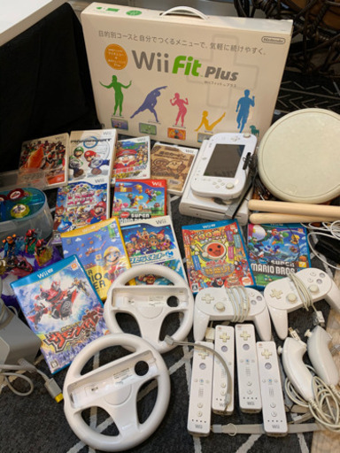 WiiU本体（DLスプラトゥーン）＋WiiFit Plus＋ソフト11本