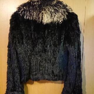 チベットラム ファージャケット 黒 ブラック