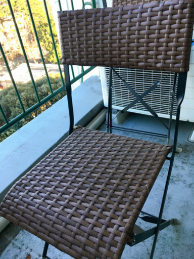 ニトリのガーデンチェア2脚セットベランダ椅子 Gigi 横浜の椅子の中古あげます 譲ります ジモティーで不用品の処分