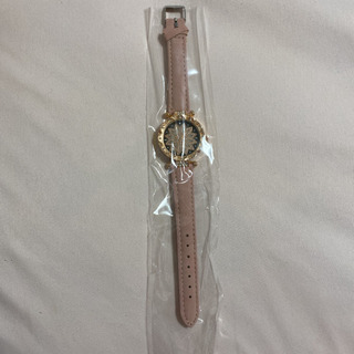 新品未使用 キラキラストーン付き ピンクゴールド レディース腕時計
