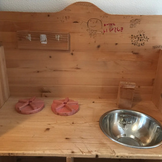 手作り木製キッチン