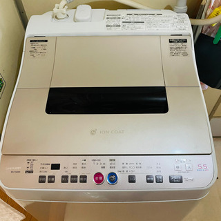 【正常】2/20-23引取 洗濯機 SHARP 5.5kg