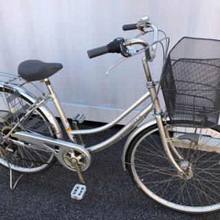 No.171【6段変速 LEDオートライト】★激安★ 中古自転車 ママチャリ  26インチ 軽整備済み 安い 防犯登録 藤沢 横浜 神奈川