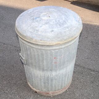 大型 ブリキ バケツ 中古 ゴミ箱 収納