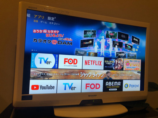 テレビ　白