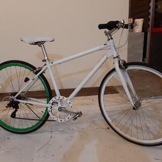 クロスバイク】700c 6段 ホワイト