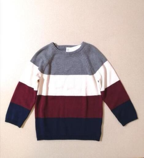 新品 H M ボーダー ニット セーター トップス 100cm 男の子 女の子 ひまわり 滝谷のキッズ用品 子供服 の中古あげます 譲ります ジモティーで不用品の処分