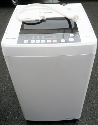 ☆ハイセンスジャパン Hisense HW-T55C 5.5kg 全自動洗濯機 風乾燥機能搭載◆2020年製・使い勝手抜群