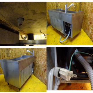 207-3)福島工業 フクシマ 舟形シンク付き コールドテーブル 台下