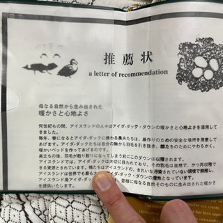 アイダーダック100% 羽毛布団 シングル タグ付